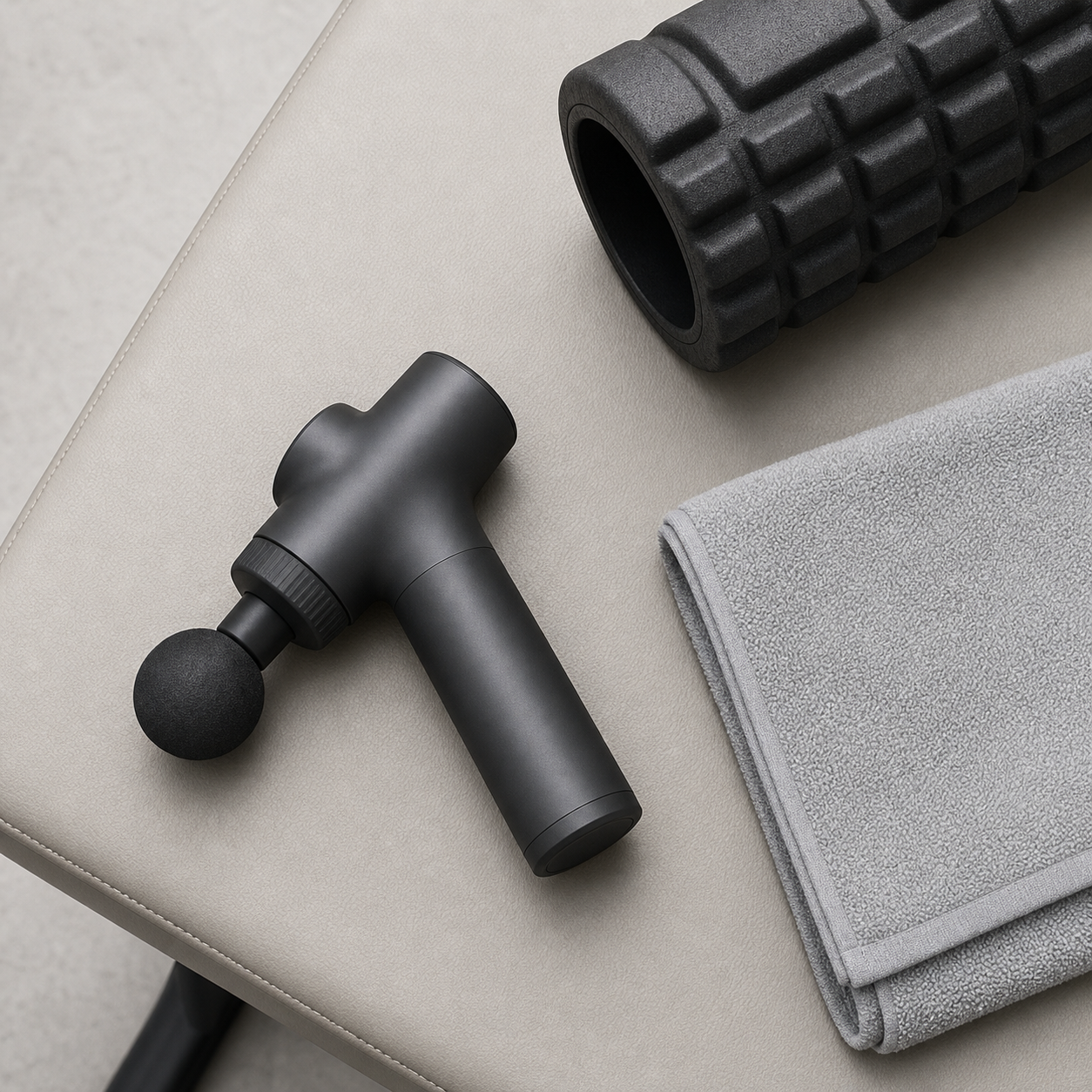 Unbranded handheld recovery tool with gym equipment
